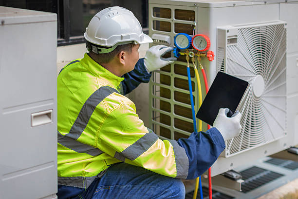Professional Hvac technician working in Allison, PA